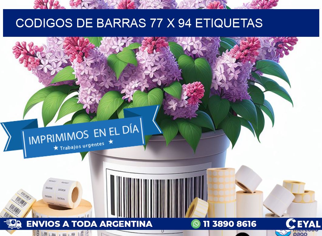 codigos de barras 77 x 94 etiquetas