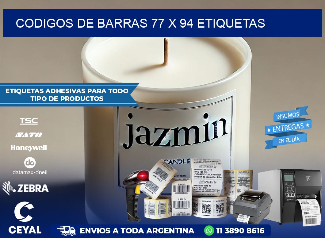 codigos de barras 77 x 94 etiquetas