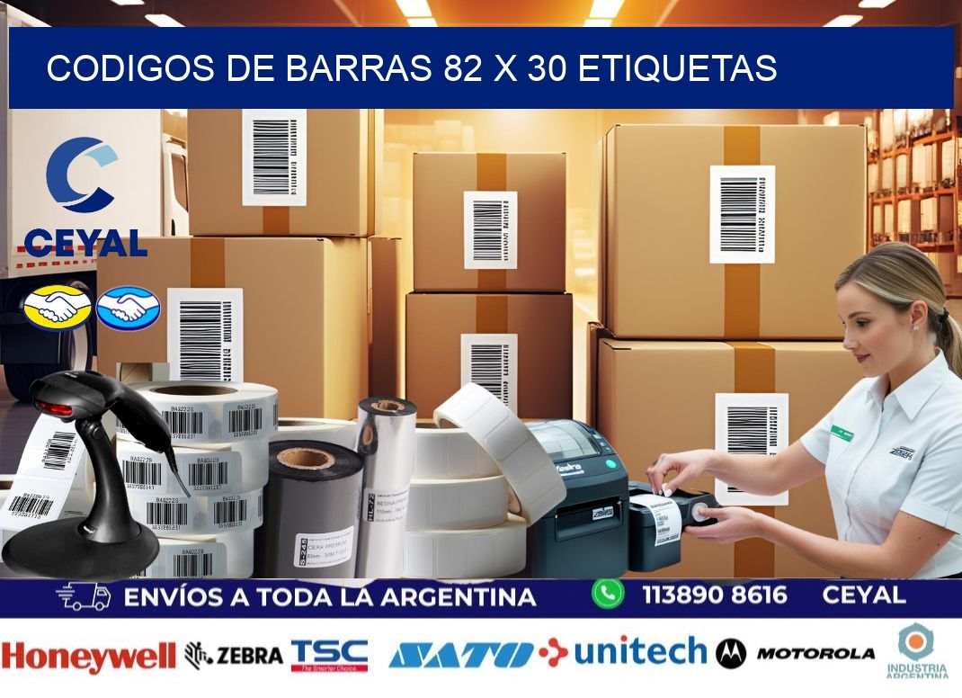 codigos de barras 82 x 30 etiquetas
