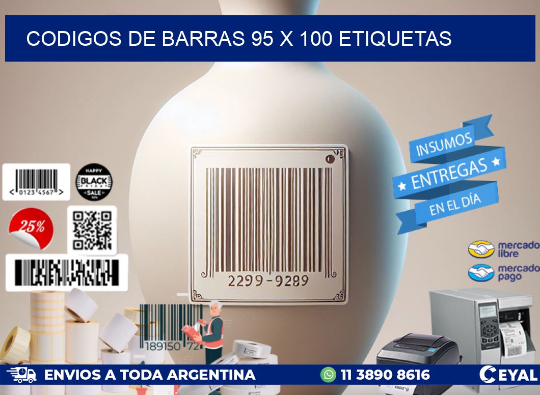 codigos de barras 95 x 100 etiquetas