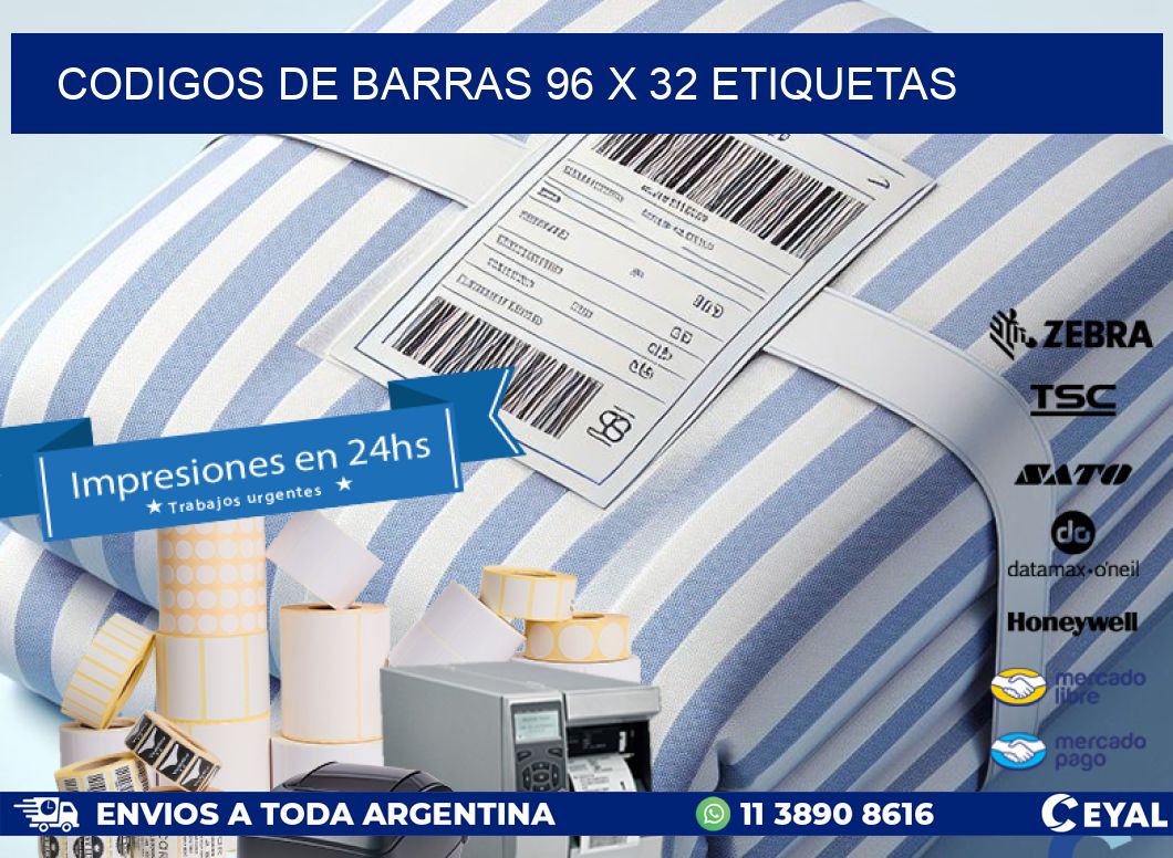 codigos de barras 96 x 32 etiquetas