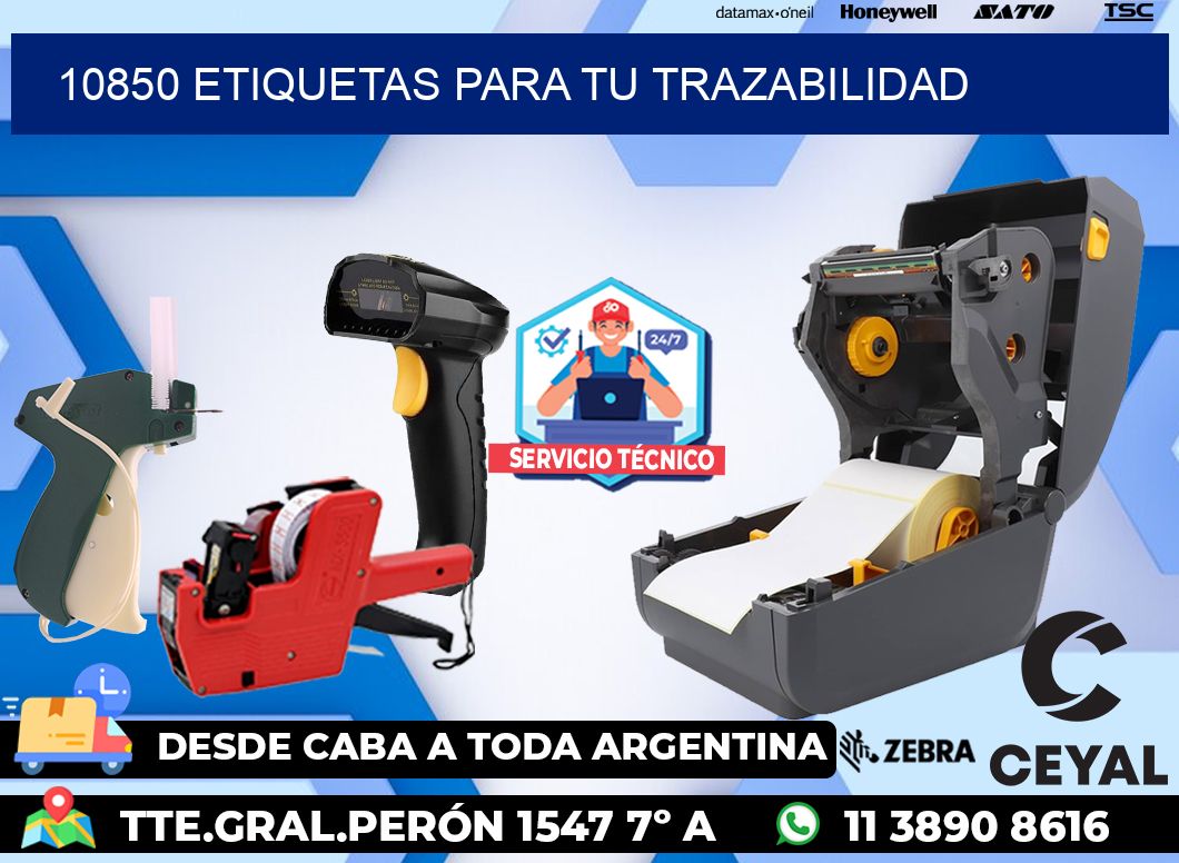 10850 etiquetas para tu trazabilidad