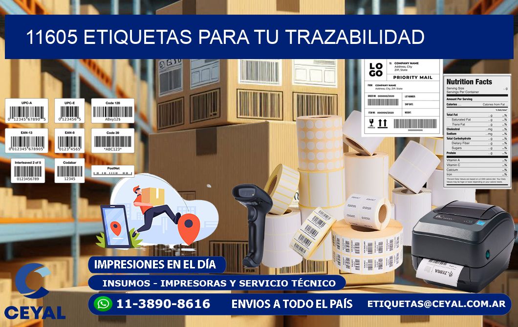 11605 etiquetas para tu trazabilidad