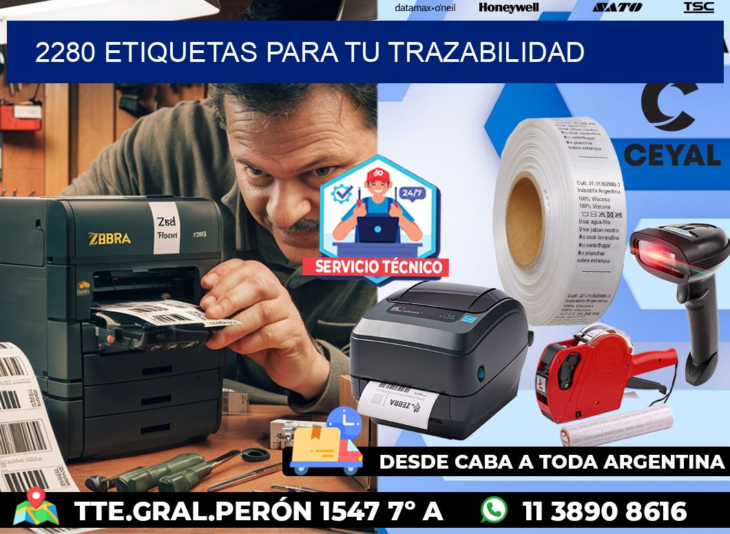 2280 etiquetas para tu trazabilidad