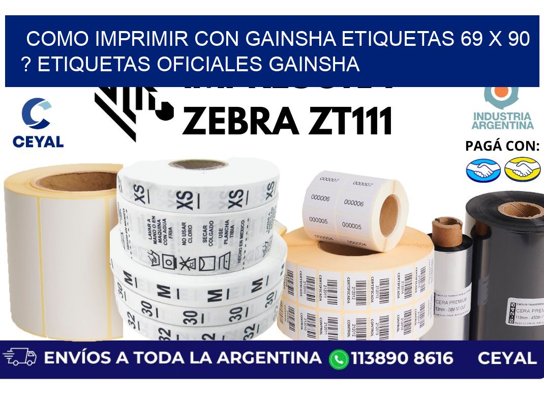 como imprimir con gainsha etiquetas 69 x 90 ? etiquetas oficiales gainsha
