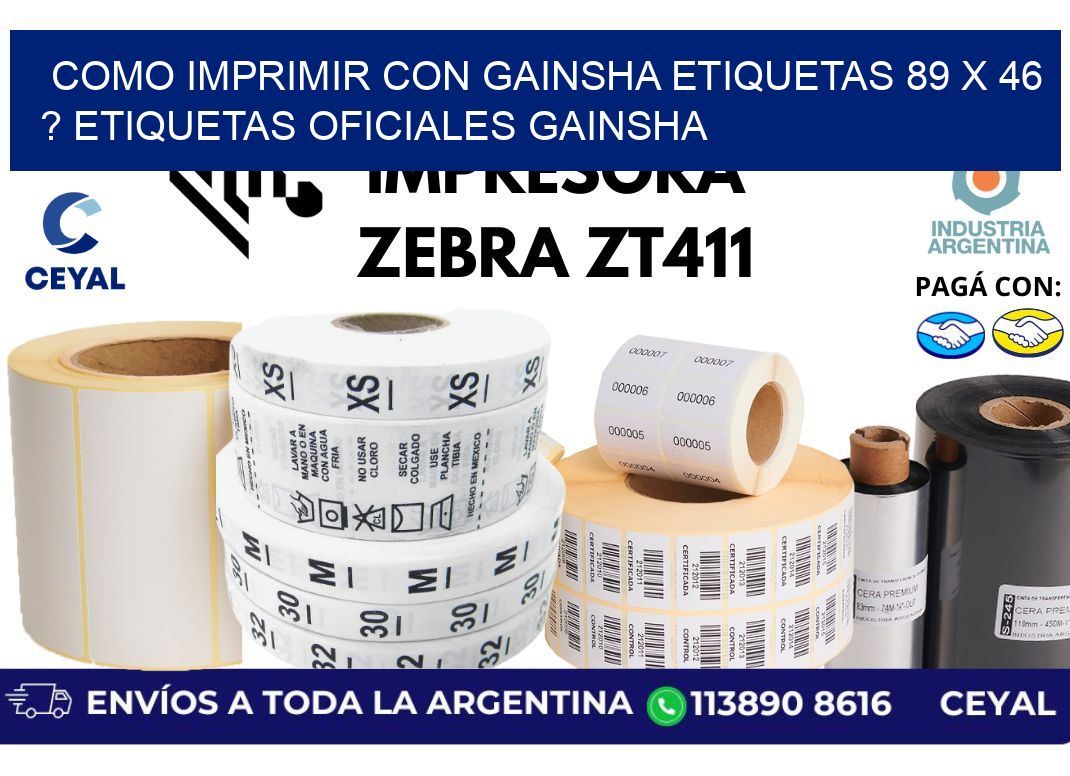 como imprimir con gainsha etiquetas 89 x 46 ? etiquetas oficiales gainsha