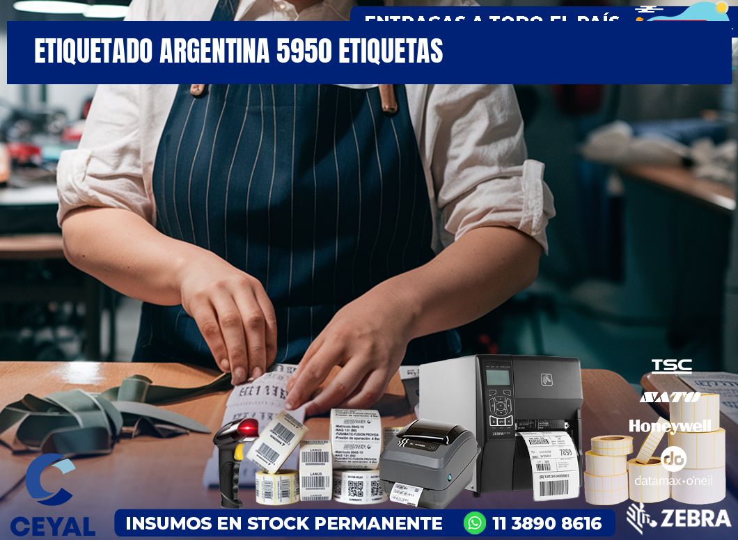 etiquetado argentina 5950 etiquetas