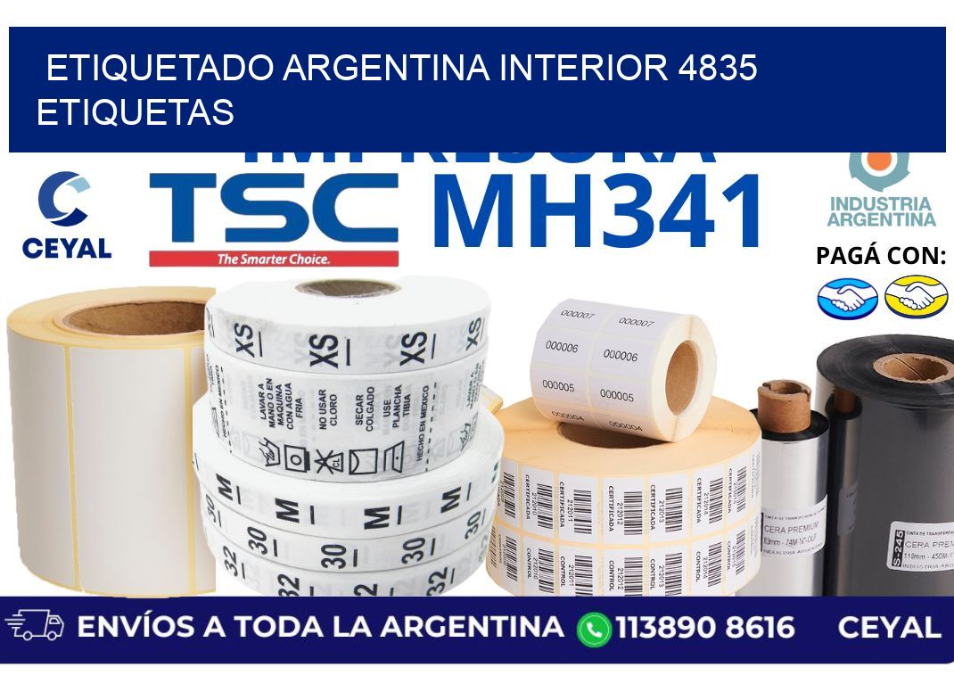 etiquetado argentina interior 4835 etiquetas