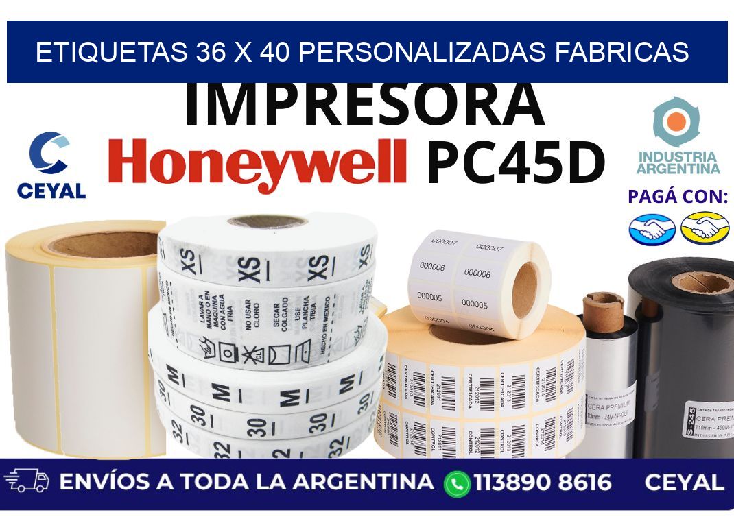 etiquetas 36 x 40 personalizadas fabricas