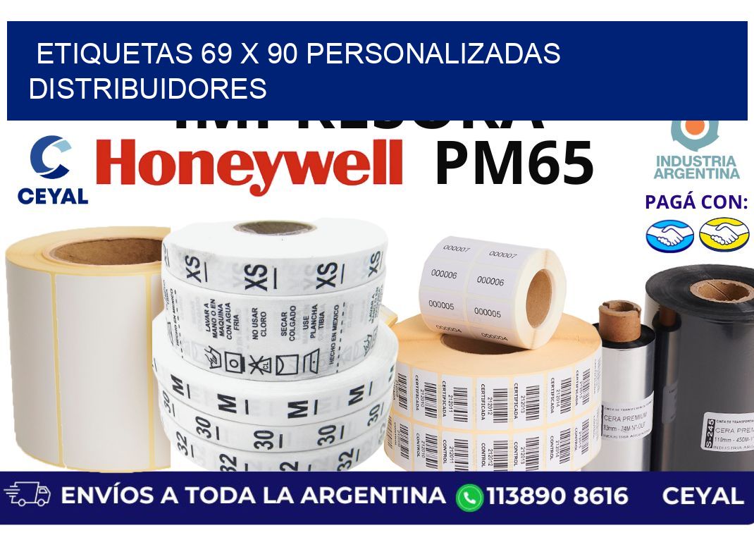 etiquetas 69 x 90 personalizadas distribuidores