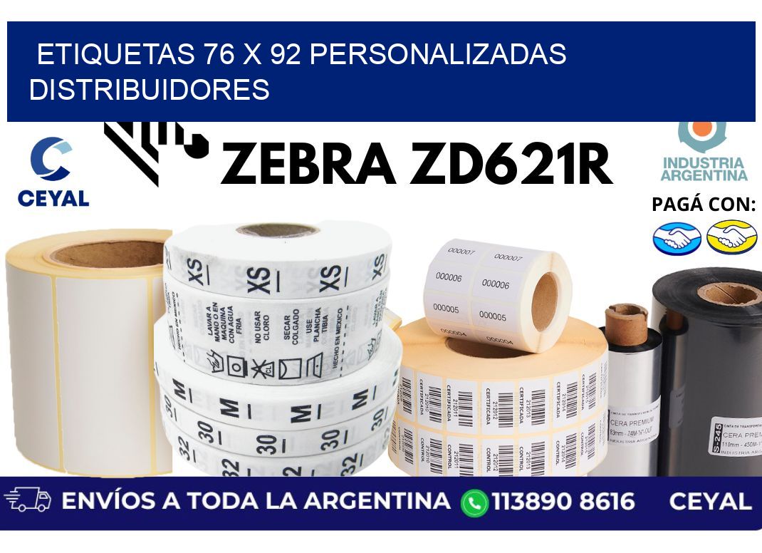 etiquetas 76 x 92 personalizadas distribuidores