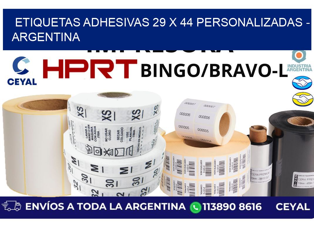 etiquetas adhesivas 29 x 44 personalizadas – Argentina