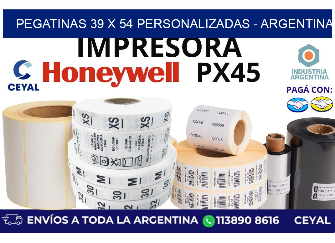 pegatinas 39 x 54 personalizadas – Argentina