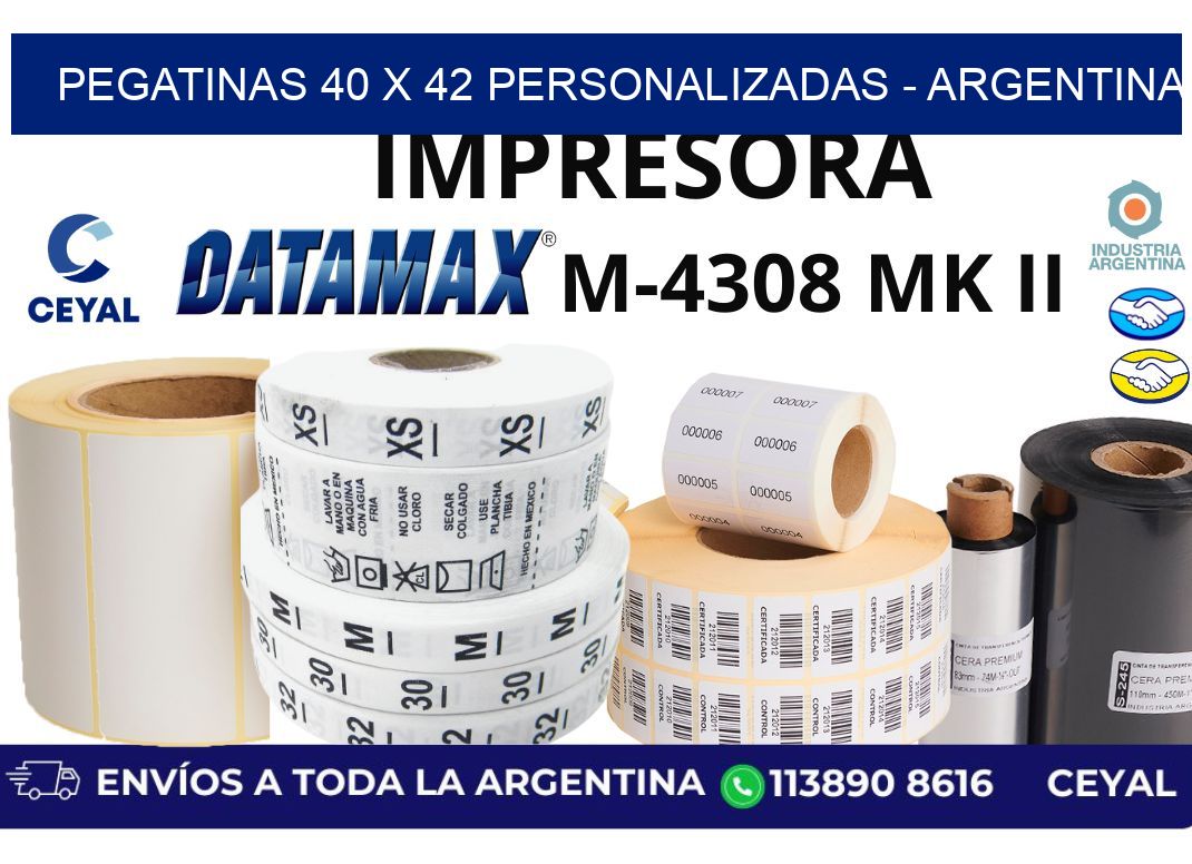 pegatinas 40 x 42 personalizadas - Argentina
