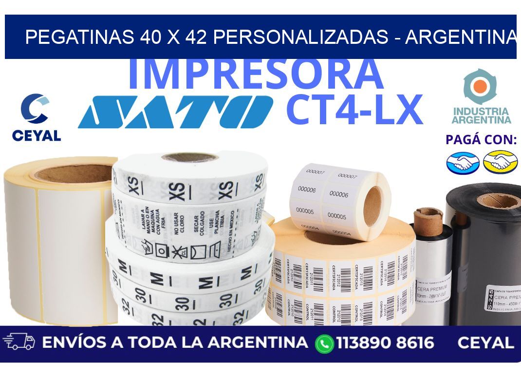 pegatinas 40 x 42 personalizadas – Argentina