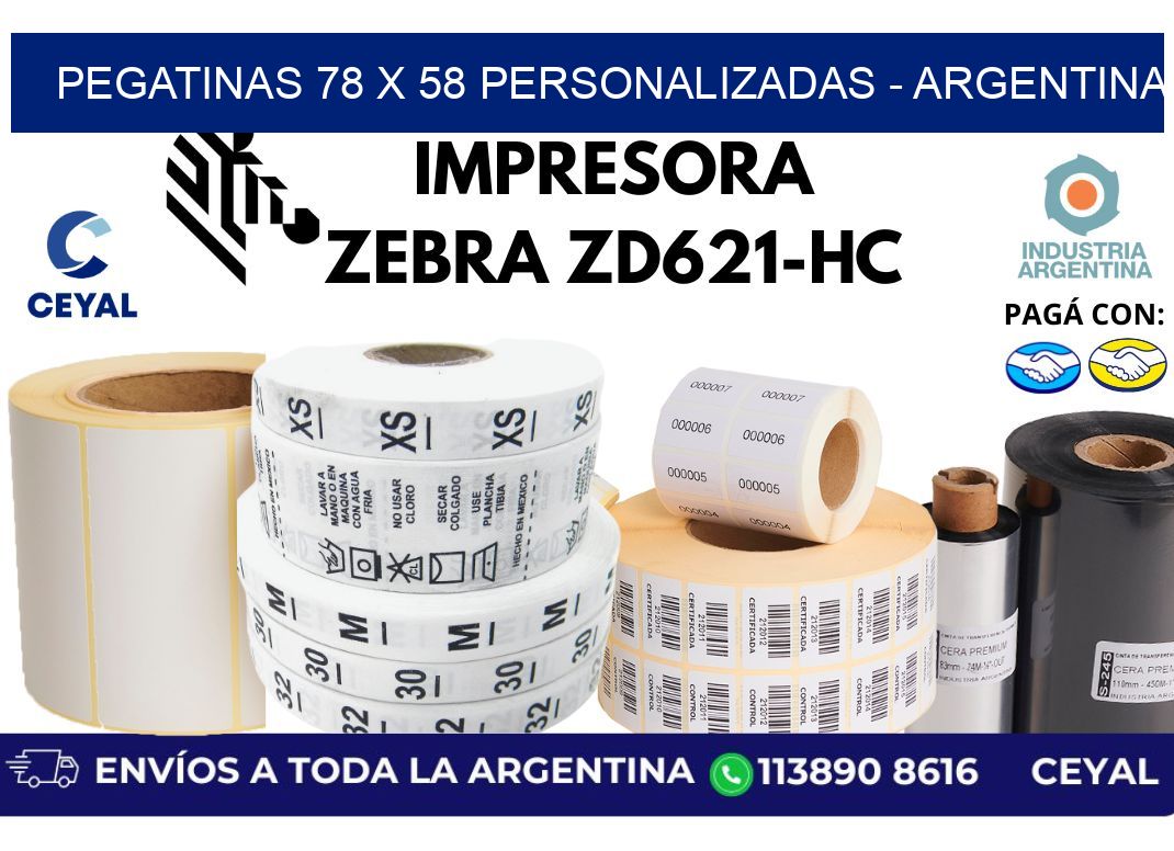 pegatinas 78 x 58 personalizadas - Argentina