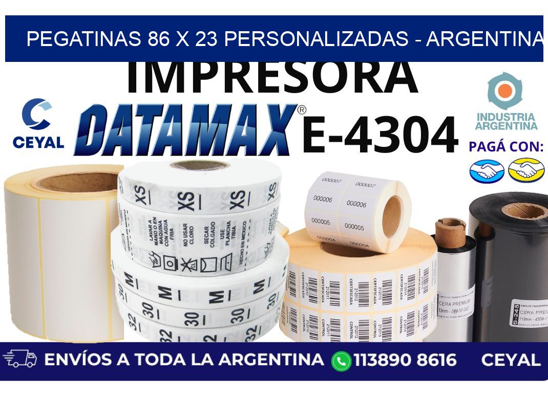 pegatinas 86 x 23 personalizadas - Argentina