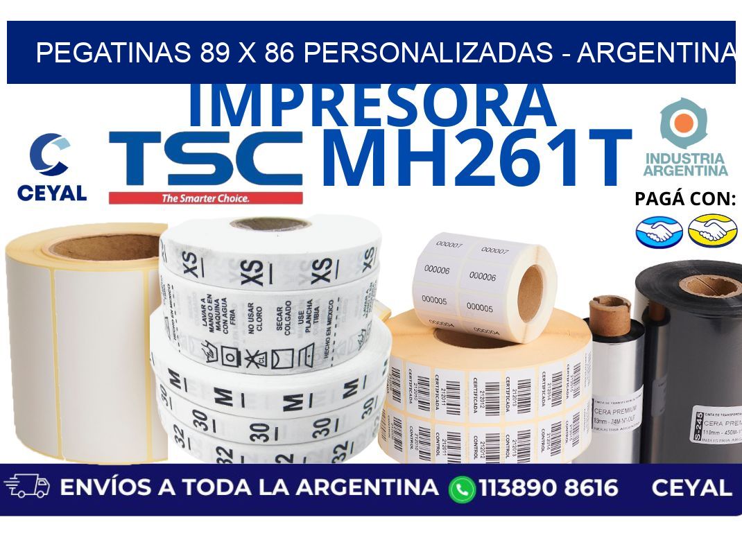 pegatinas 89 x 86 personalizadas - Argentina