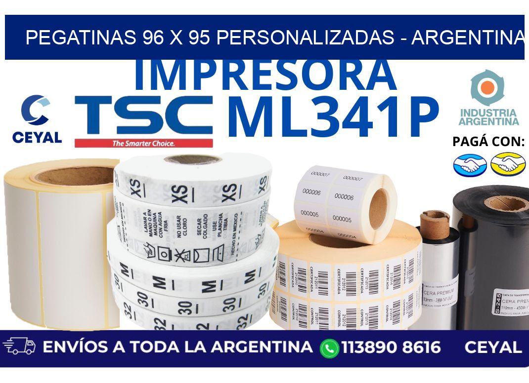 pegatinas 96 x 95 personalizadas - Argentina