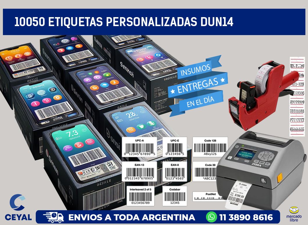 10050 Etiquetas personalizadas dun14