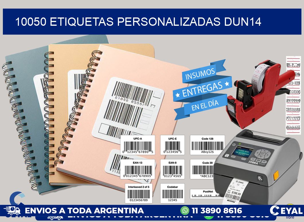 10050 Etiquetas personalizadas dun14