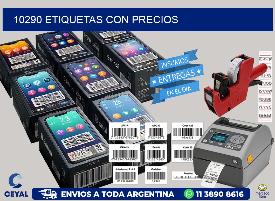 10290 etiquetas con precios
