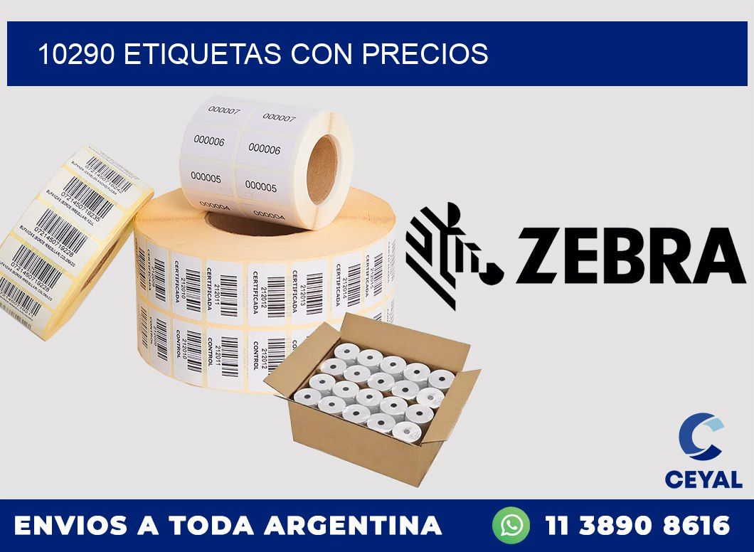 10290 etiquetas con precios