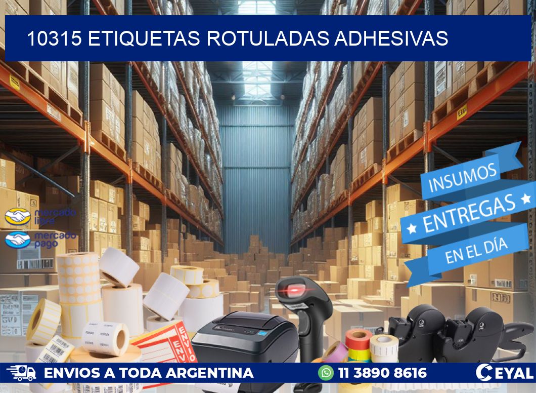 10315 etiquetas rotuladas adhesivas
