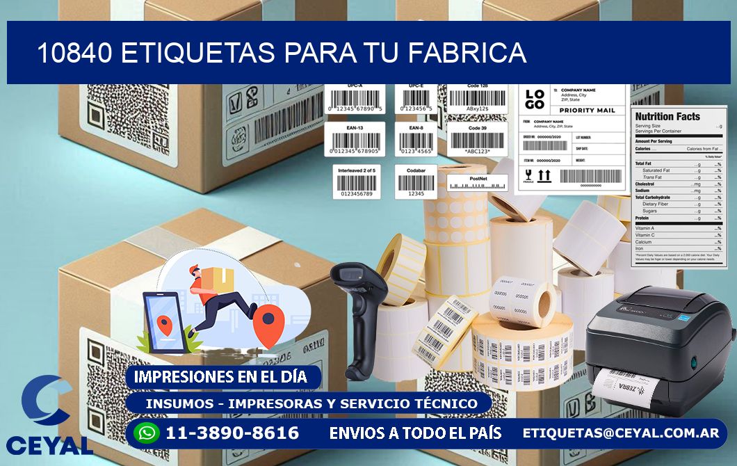 10840 etiquetas para tu fabrica