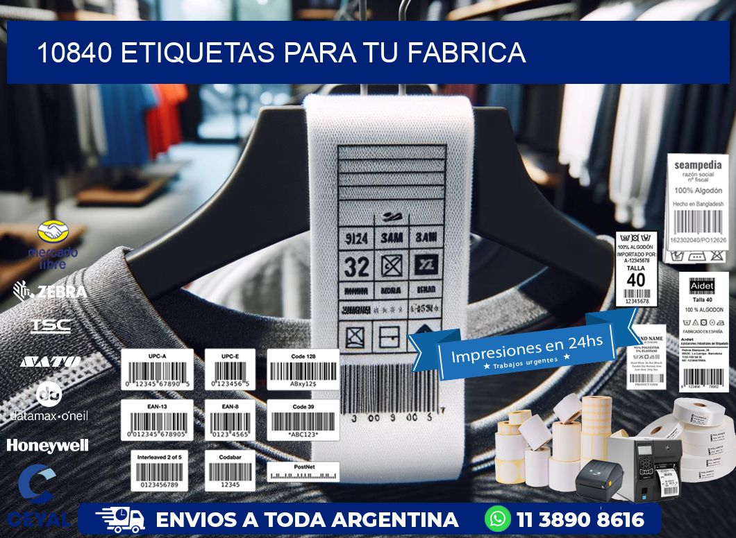 10840 etiquetas para tu fabrica