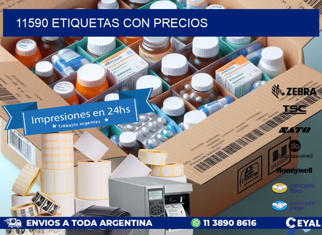 11590 etiquetas con precios