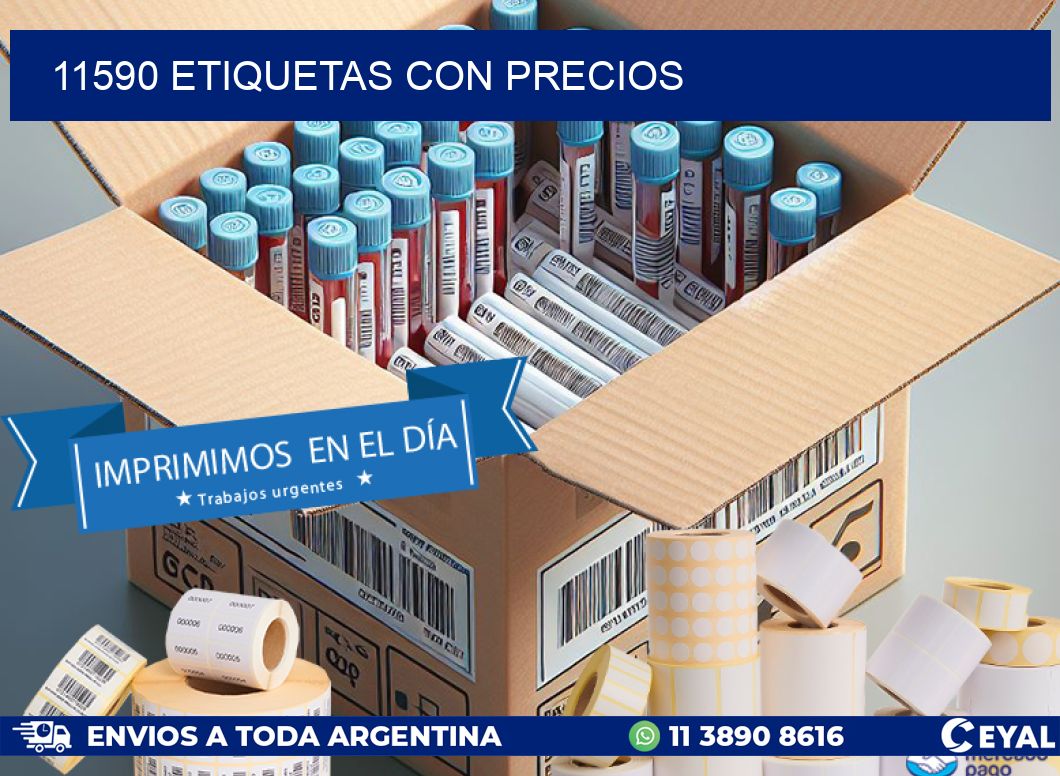 11590 etiquetas con precios