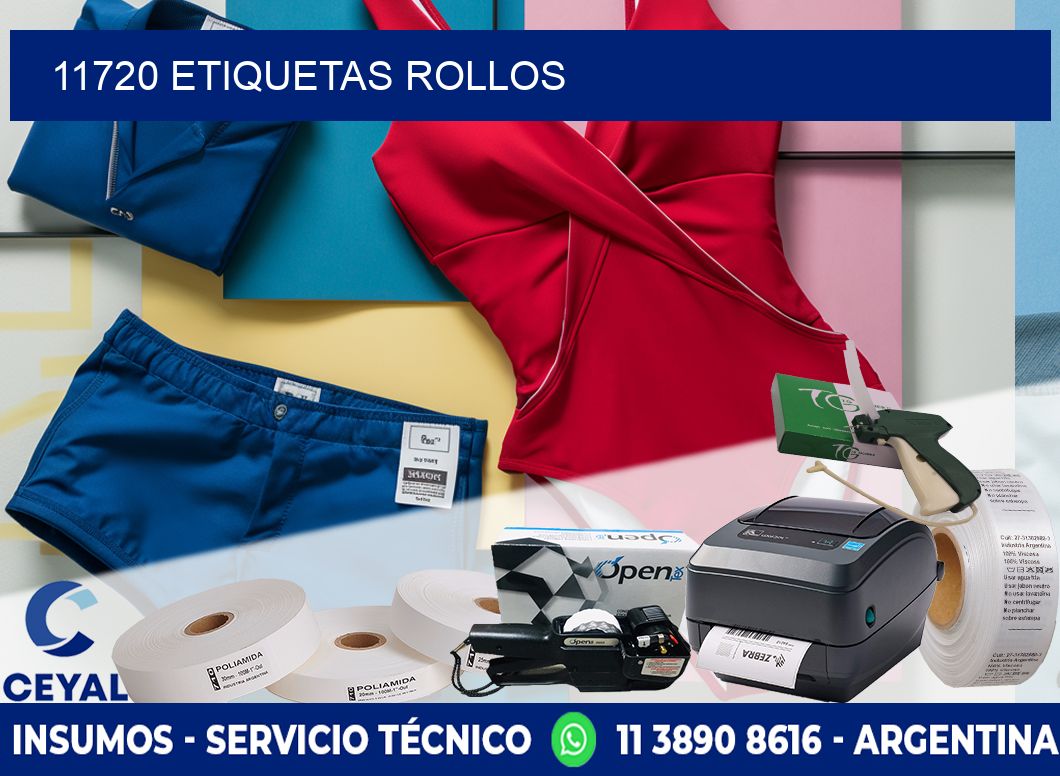 11720 etiquetas rollos
