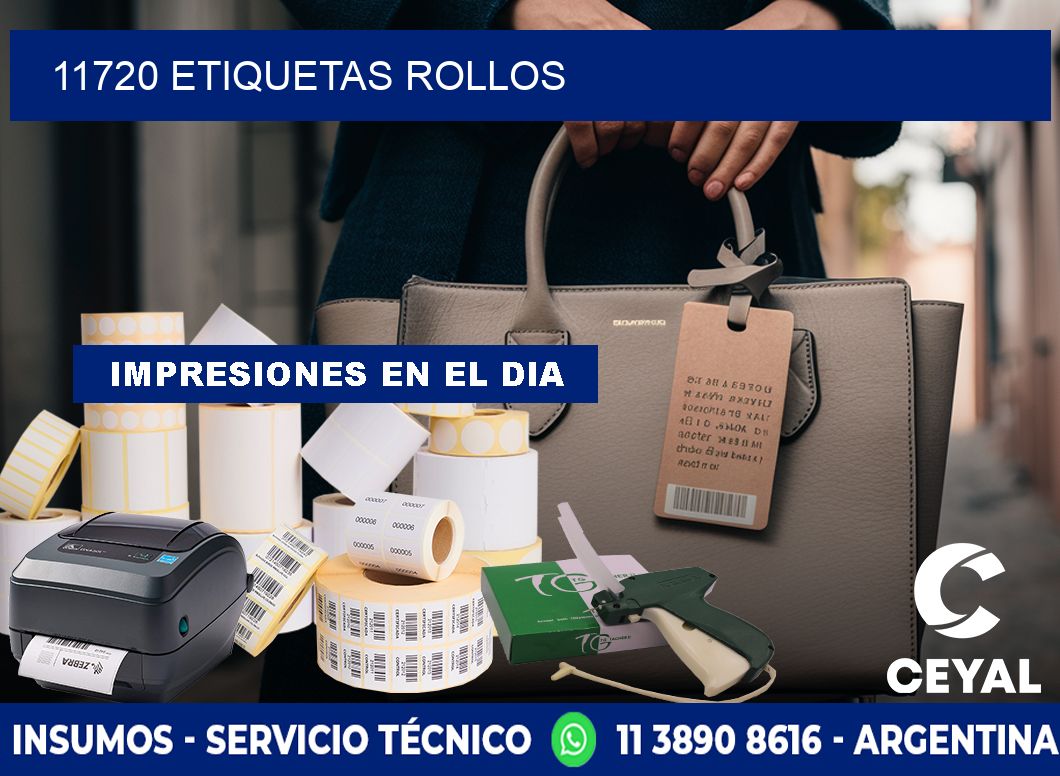 11720 etiquetas rollos