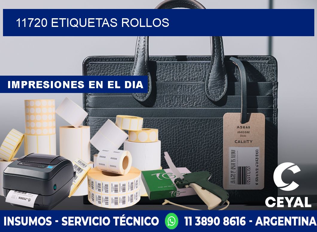 11720 etiquetas rollos