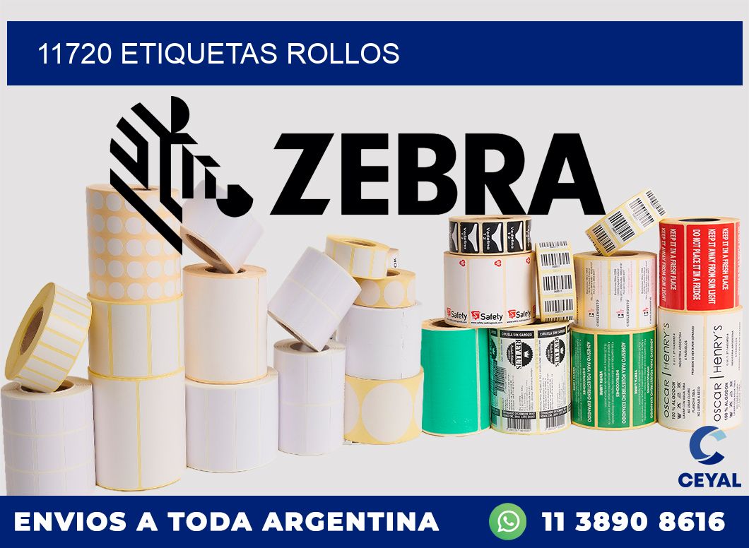 11720 etiquetas rollos