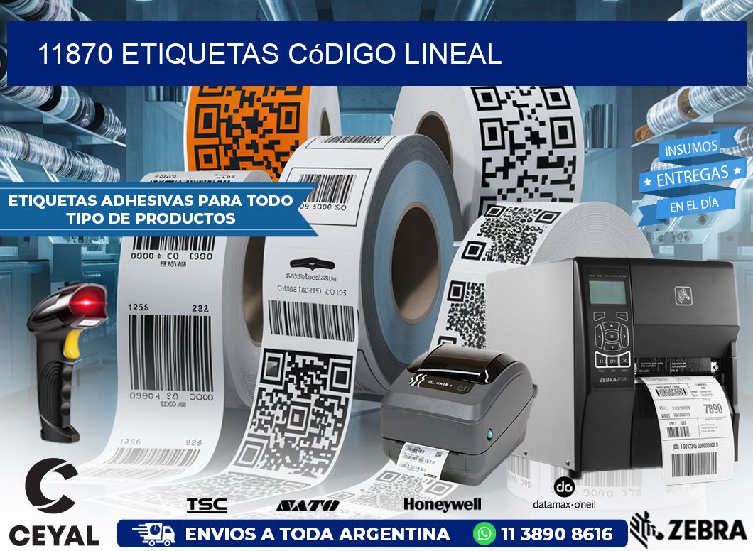 11870 Etiquetas código lineal