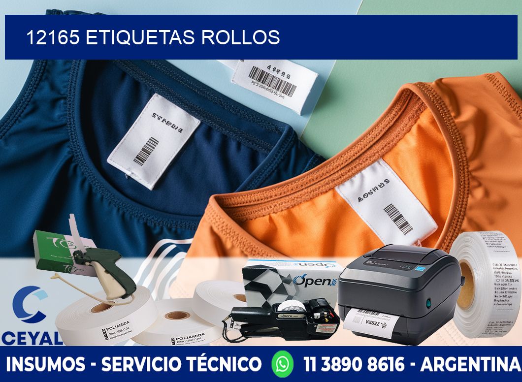 12165 Etiquetas rollos