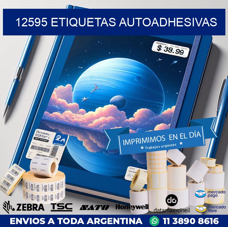 12595 etiquetas autoadhesivas