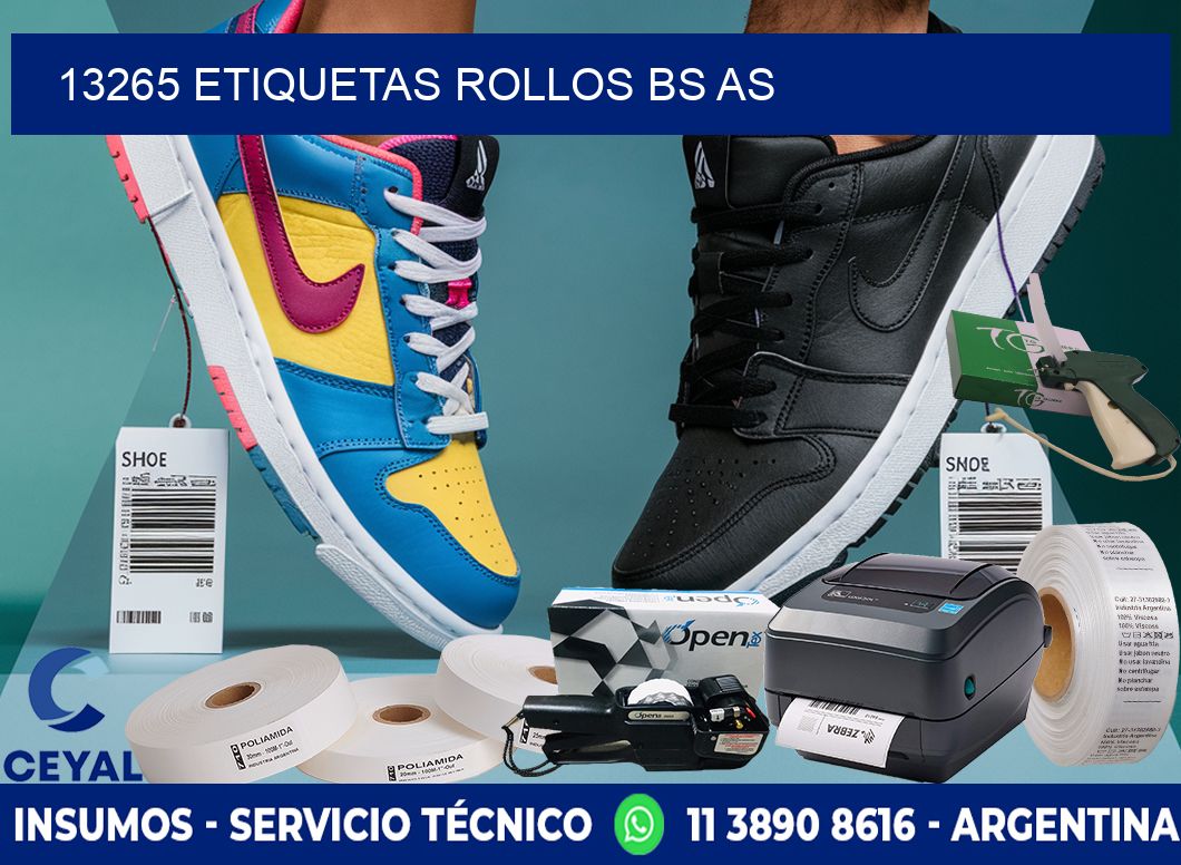 13265 etiquetas rollos BS AS