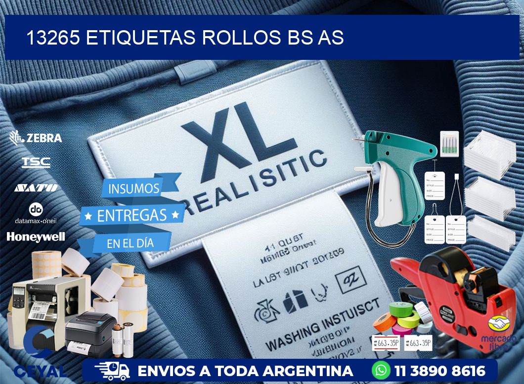 13265 etiquetas rollos BS AS