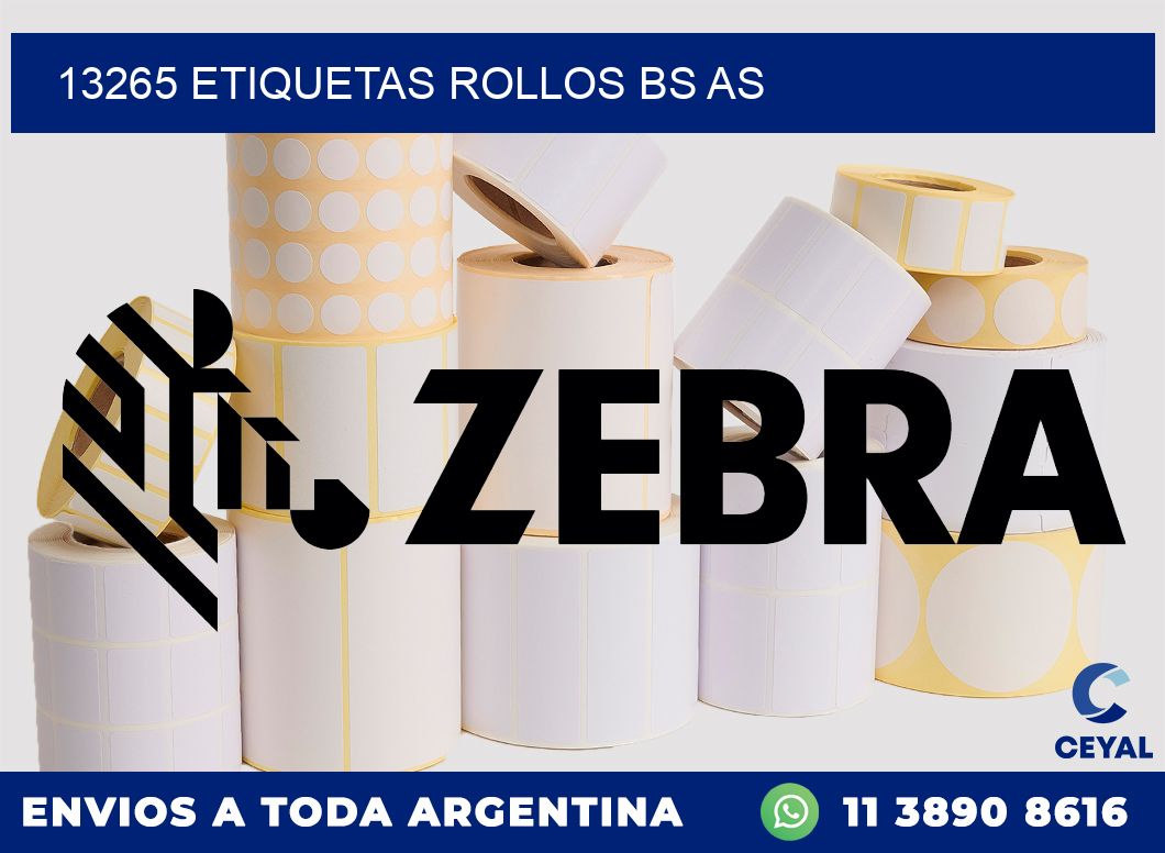 13265 etiquetas rollos BS AS