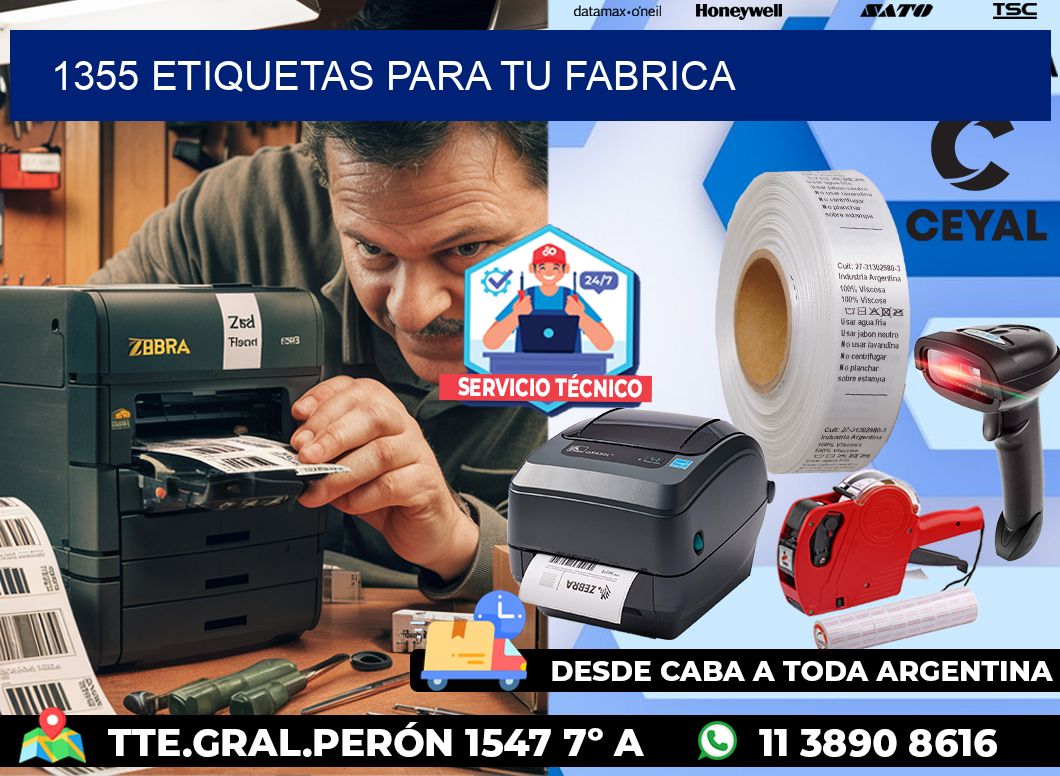 1355 etiquetas para tu fabrica