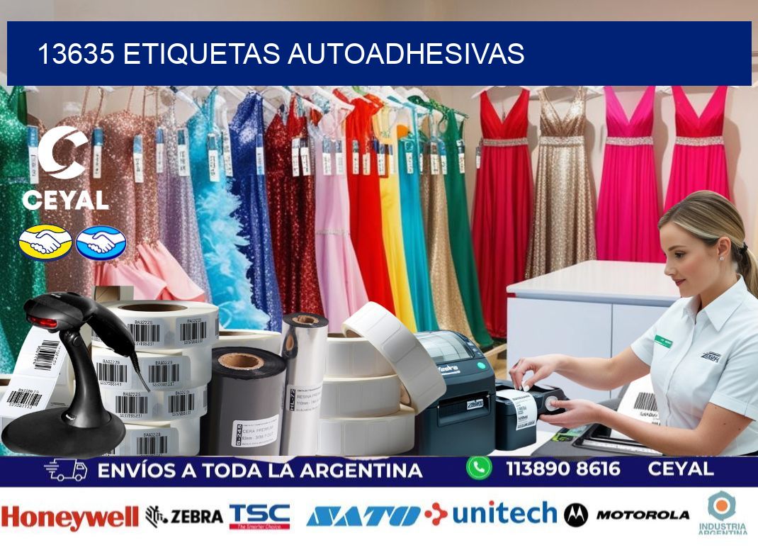 13635 etiquetas autoadhesivas
