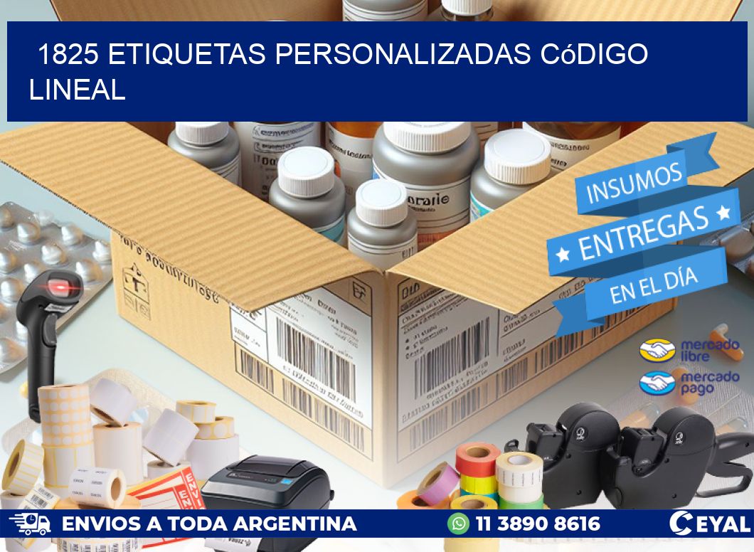 1825 Etiquetas personalizadas código lineal