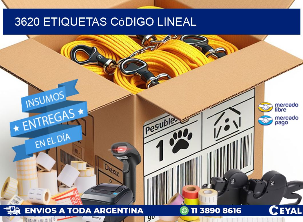 3620 Etiquetas código lineal
