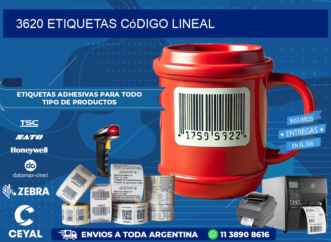 3620 Etiquetas código lineal
