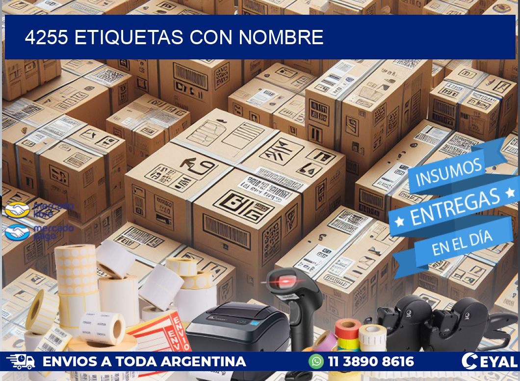 4255 etiquetas con nombre