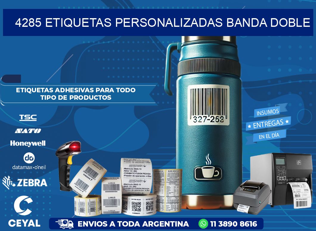 4285 Etiquetas personalizadas banda doble