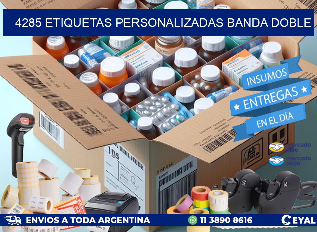 4285 Etiquetas personalizadas banda doble